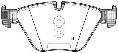 OPEN PARTS bpa085720 -  Комплект тормозных колодок, дисковый тормоз